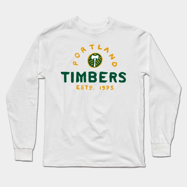 Portland Timbeeeers 15 Long Sleeve T-Shirt by Very Simple Graph